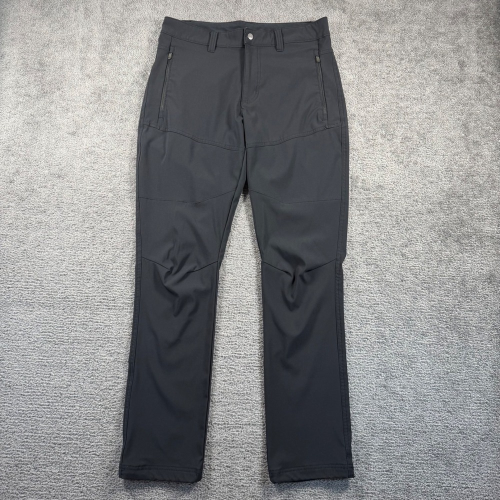 Columbia Omni-Shield Mens 32x32 Black Softshell Hiking Pants XO0364 Articulated